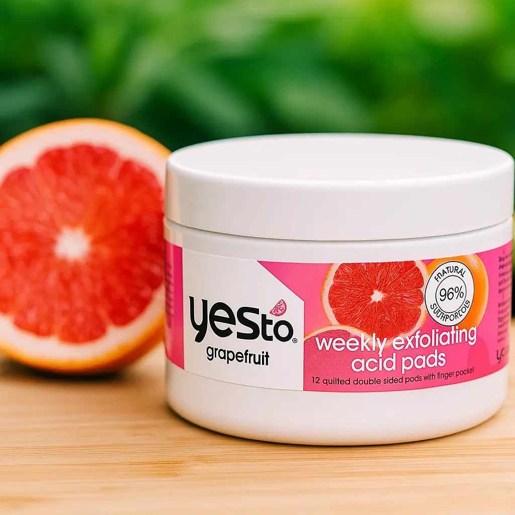 Yes To Grapefruit – Tampons Acides Exfoliants Hebdomadaires (12 disques) YES TO GRAPEFRUIT