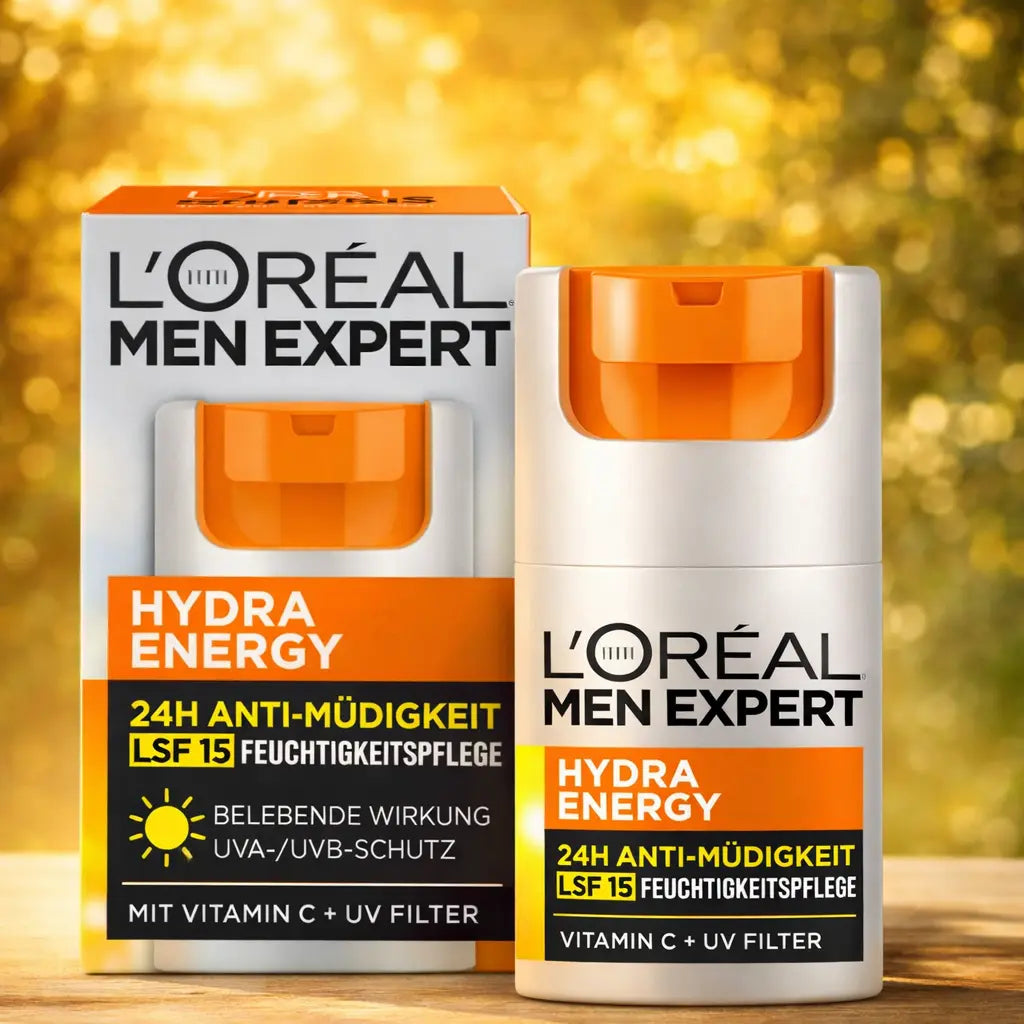Soin Hydratant Anti-Fatigue L'Oréal Men Expert Hydra Energy SPF 15 — 50 ml