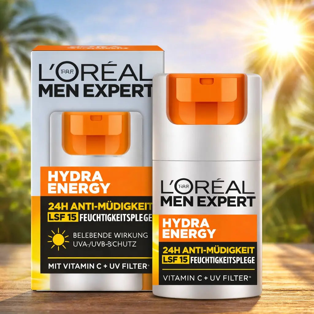 Soin Hydratant Anti-Fatigue L'Oréal Men Expert Hydra Energy SPF 15 — 50 ml