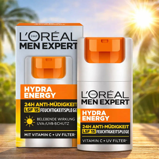 Soin Hydratant Anti-Fatigue L'Oréal Men Expert Hydra Energy SPF 15 — 50 ml
