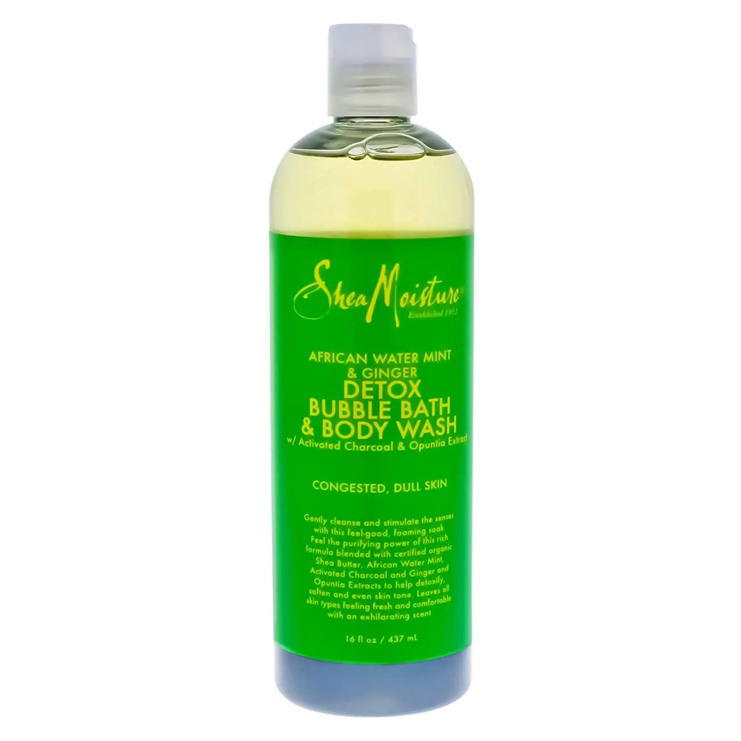 shea moisture  gel douche a la menthe et gimgimbre detox puisssant 384 Ml SHEA MOISTURE