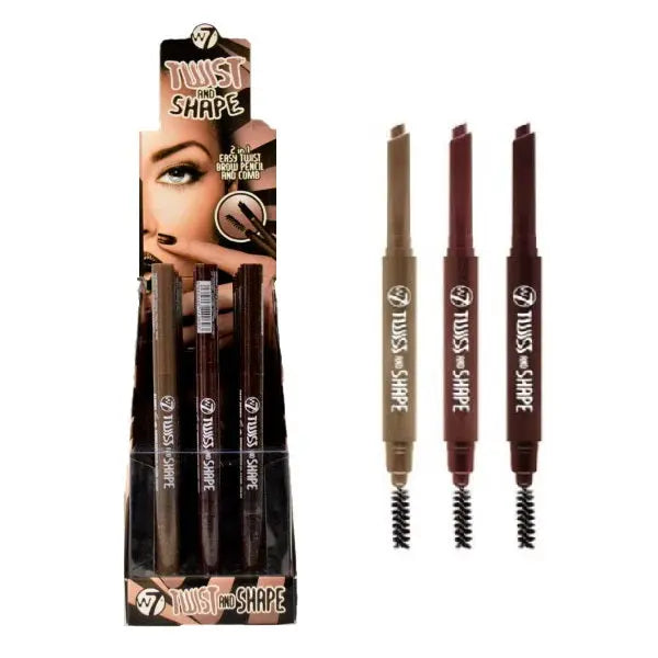 w7 crayon à sourcils à double extrémité w7