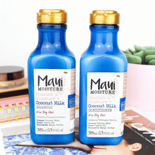 Charger l'image dans la galerie, 1 Maui Moisture Nourish &amp; Moisture + Shampooing au lait de coco pour hydrater et démêler les cheveux bouclés 385 ML MAUI