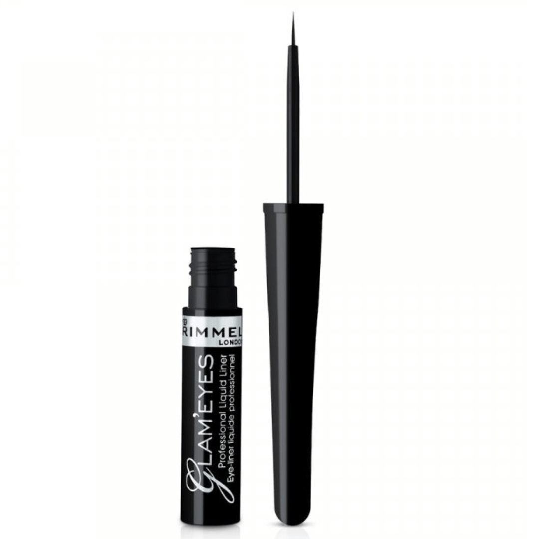 1 RIMMEL Glam'Eyes Crayon Liquide - 001 - Black Glamour - Noir rimmel london