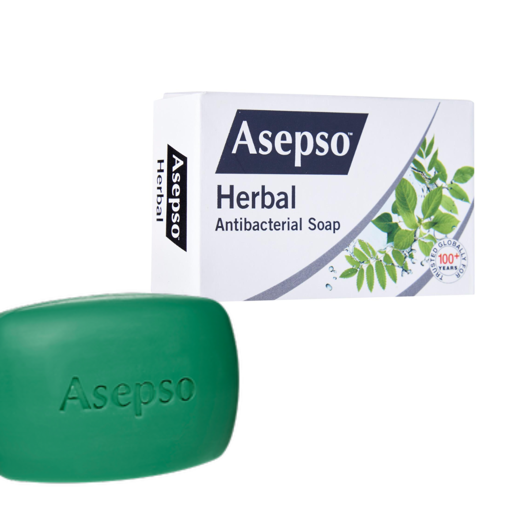 1,0 Asepso Savon antibactérien aux herbes 80g ASEPSO