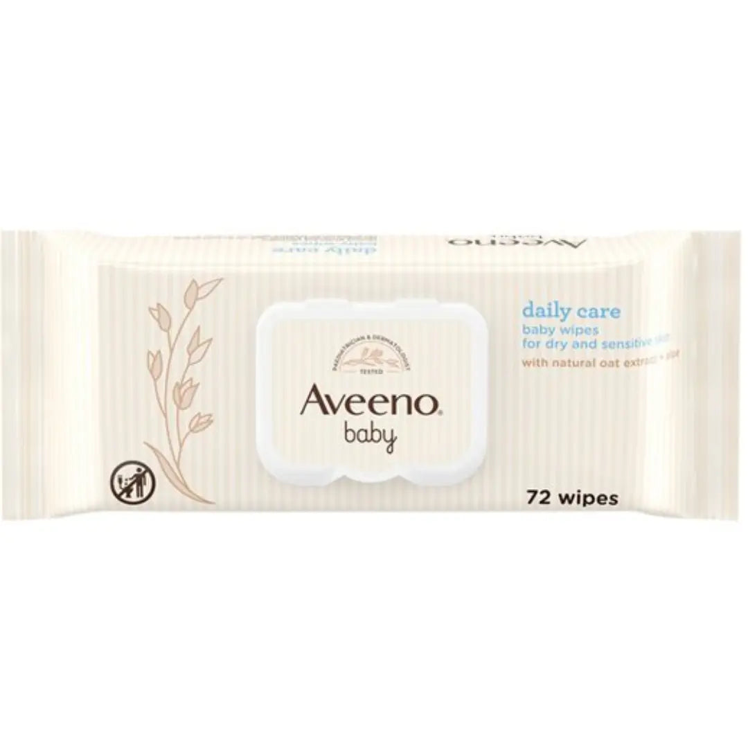 Aveeno Baby Lingettes Pour Peaux Sensibles 72 feuilles AVEENO