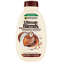 Charger l&#39;image dans la galerie, 1,0 Garnier Ultimate shampoing Blends Coconut Milk &amp; Macadamia 400 ML
